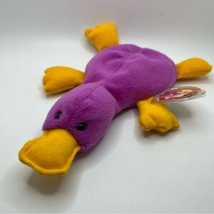Ty Beanie Baby Patti the Platypus 1993, Rare Retired with Errors